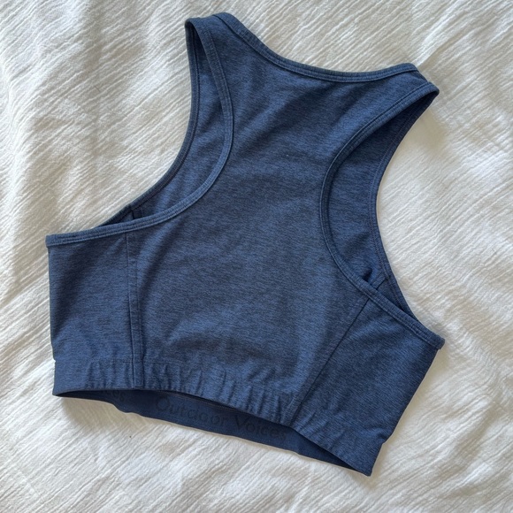 OUTDOOR VOICES Techsweat Crop Top Navy - Picture 3 of 3